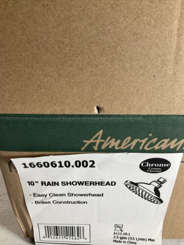 American Standard 10" Rain Showerhead Polished Chrome 2.5 Gallons per Minute (6922744758455)